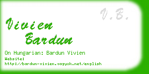 vivien bardun business card